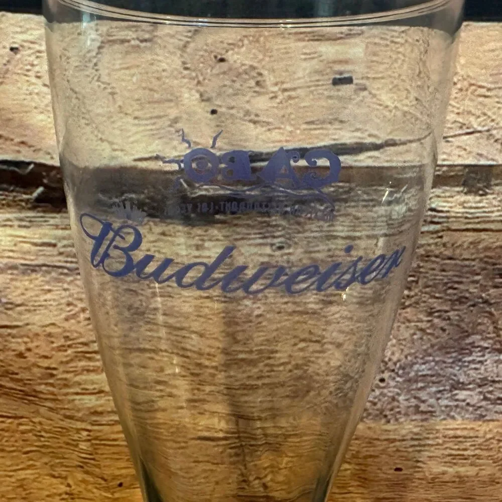 Budweiser Cabo Mexican Restaurant Las Vegas Pilsner Glass 8.75